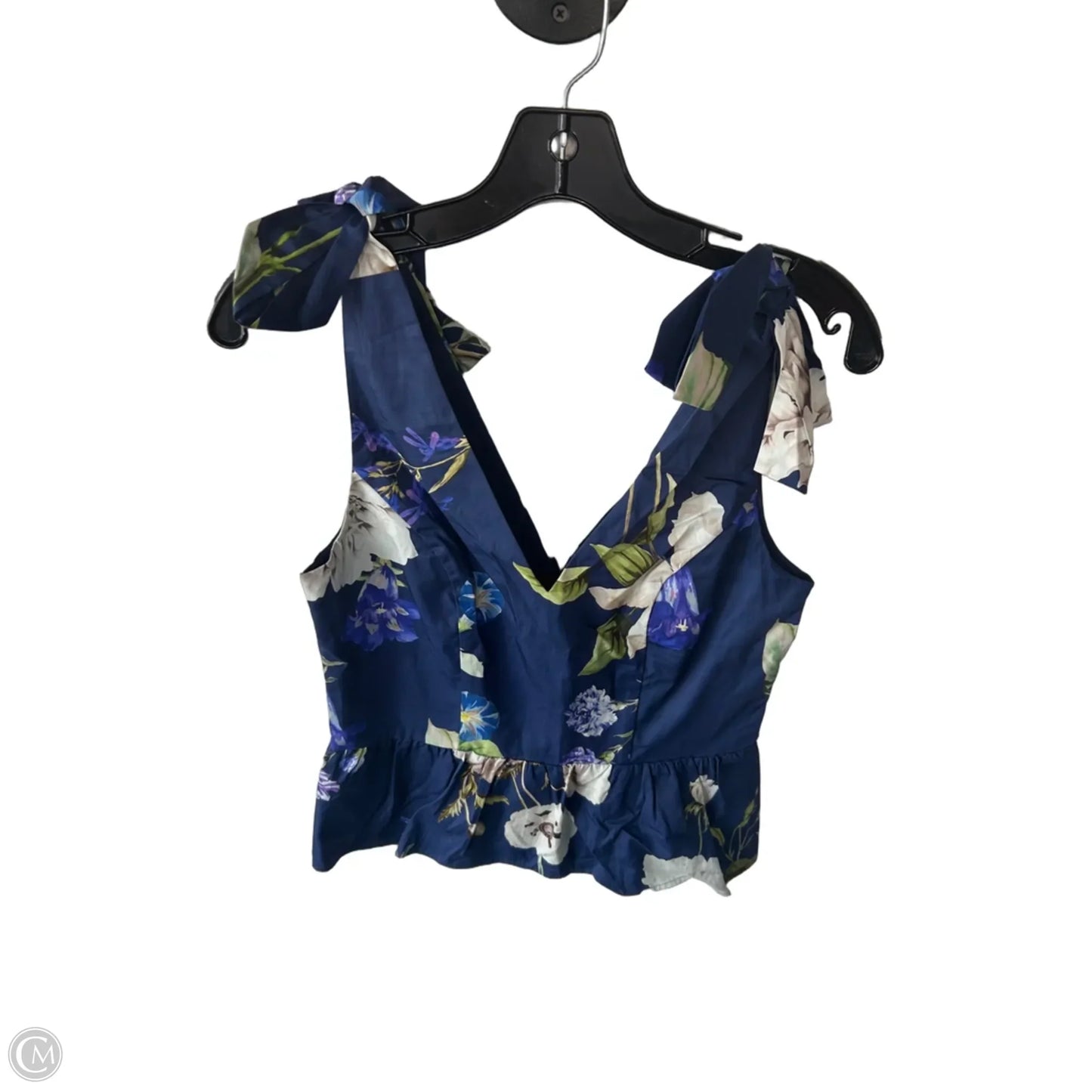 Top Sleeveless By Express In Blue & Green, Size: Xs