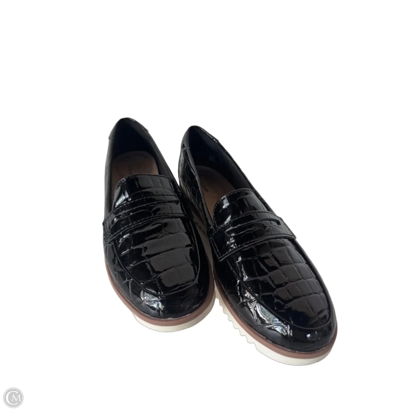 Shoes Flats By Clarks In Black, Size: 6