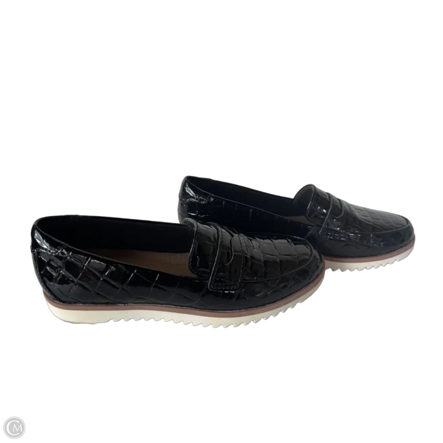 Shoes Flats By Clarks In Black, Size: 6