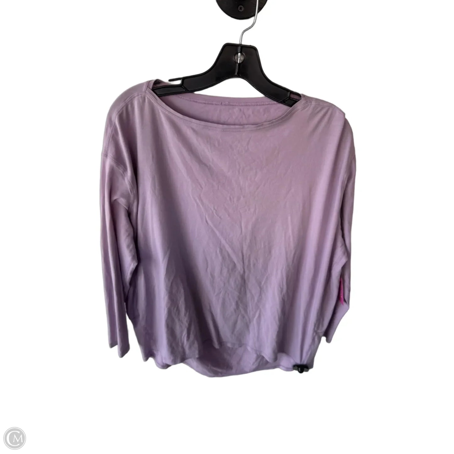 Athletic Top Long Sleeve Crewneck By Lululemon In Purple, Size: S