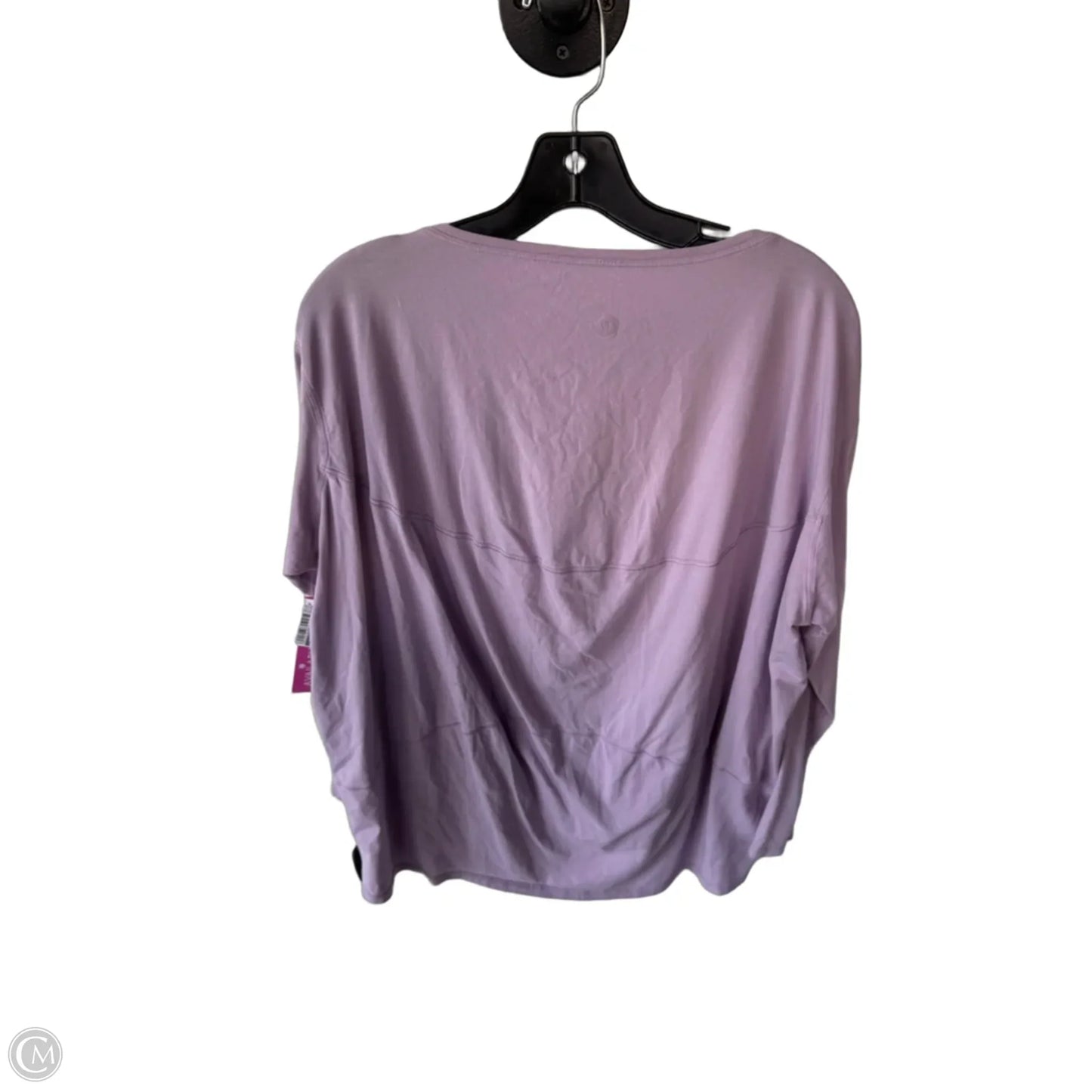 Athletic Top Long Sleeve Crewneck By Lululemon In Purple, Size: S