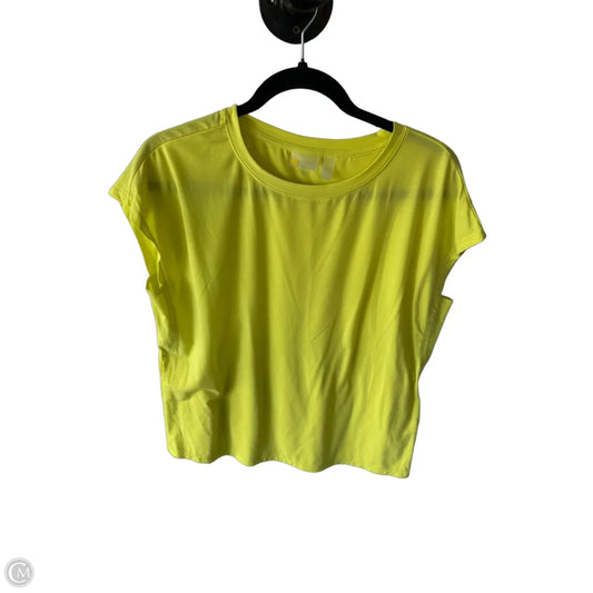 Athletic Top Short Sleeve By Zella In Yellow, Size: S