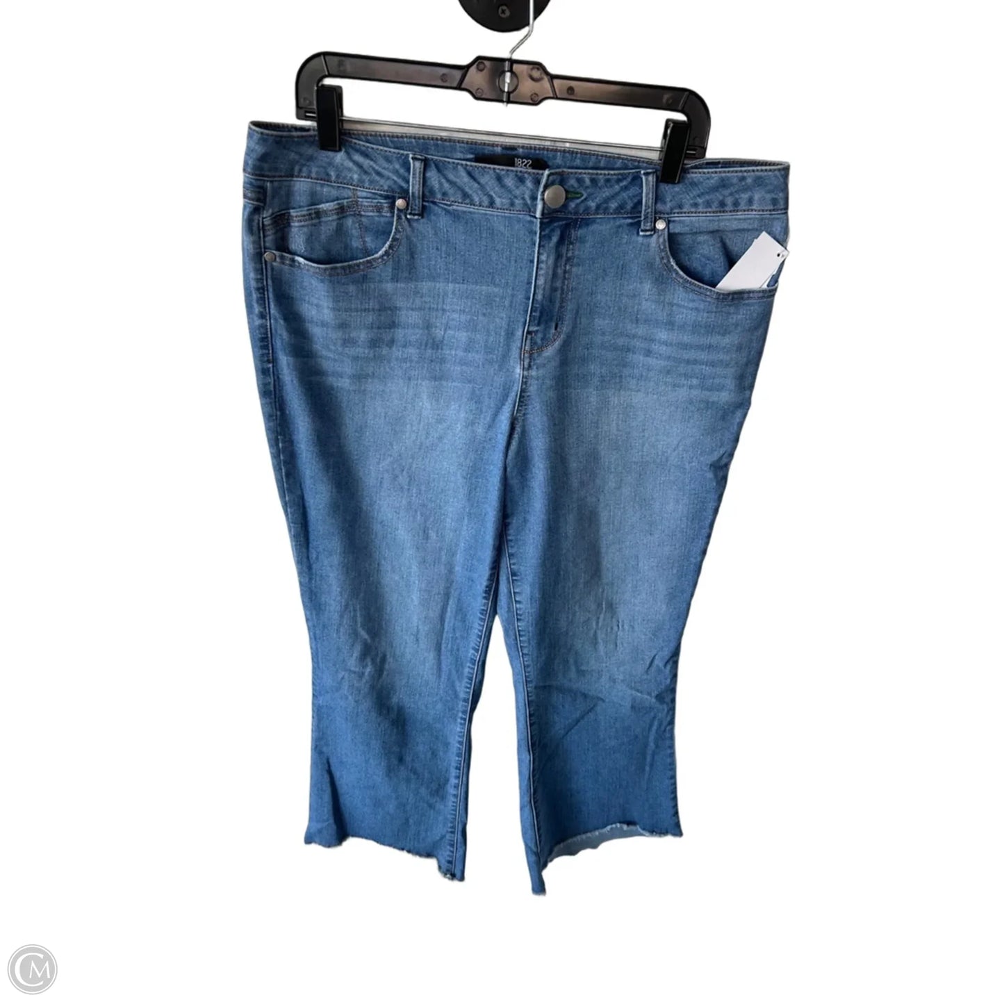 Jeans Cropped By 1822 Denim In Blue Denim, Size: 16