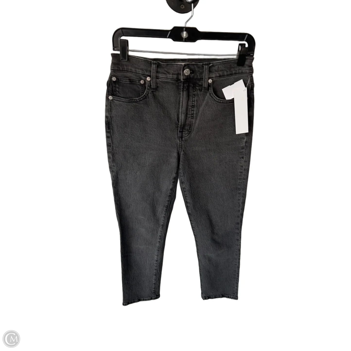 Jeans Straight By Madewell In Black Denim, Size: 2