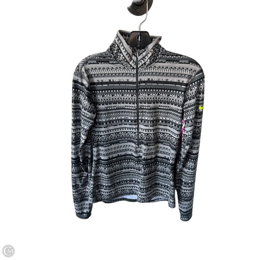Athletic Sweatshirt Collar By Nike In Grey, Size: M