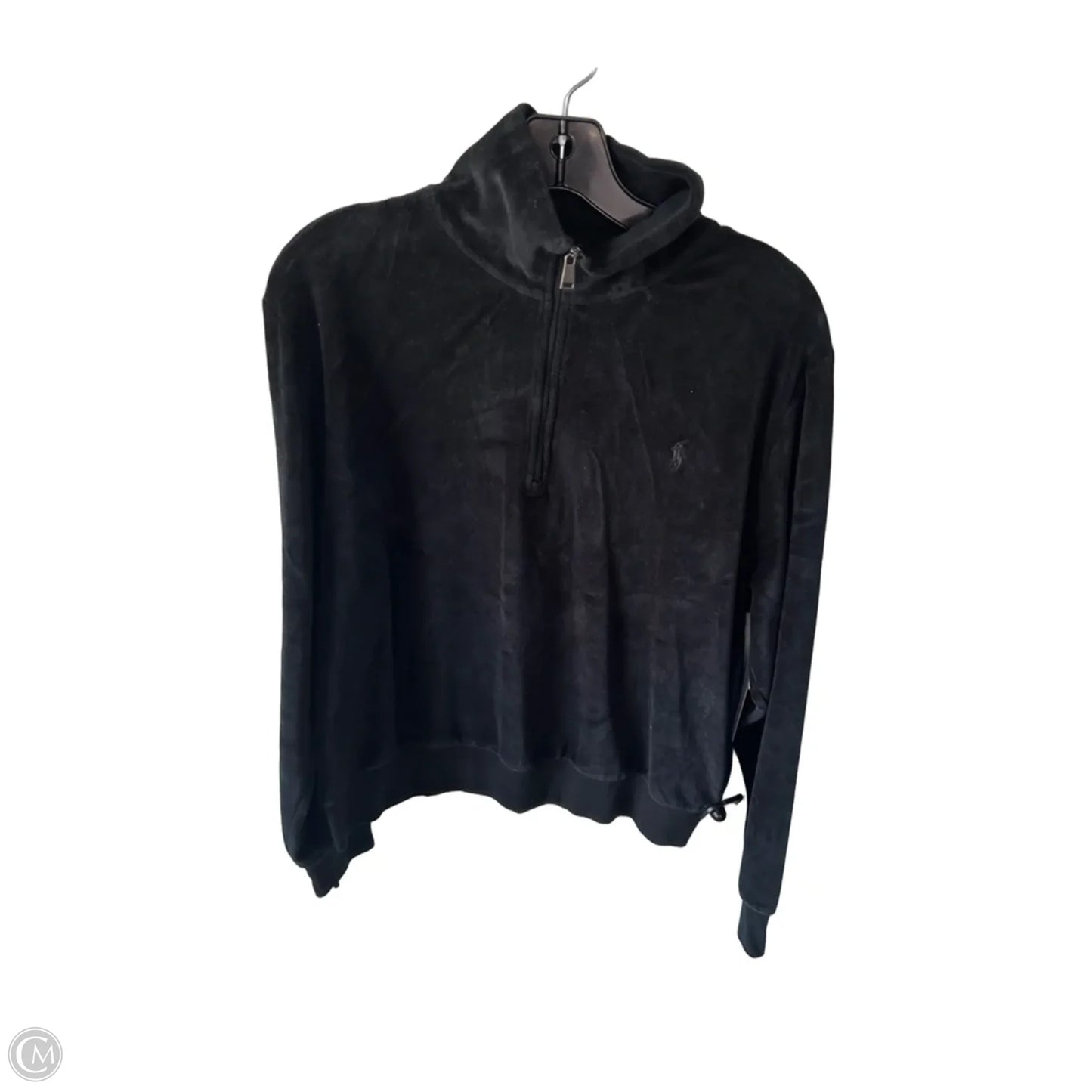 Sweatshirt Collar By Polo Ralph Lauren In Black, Size: L