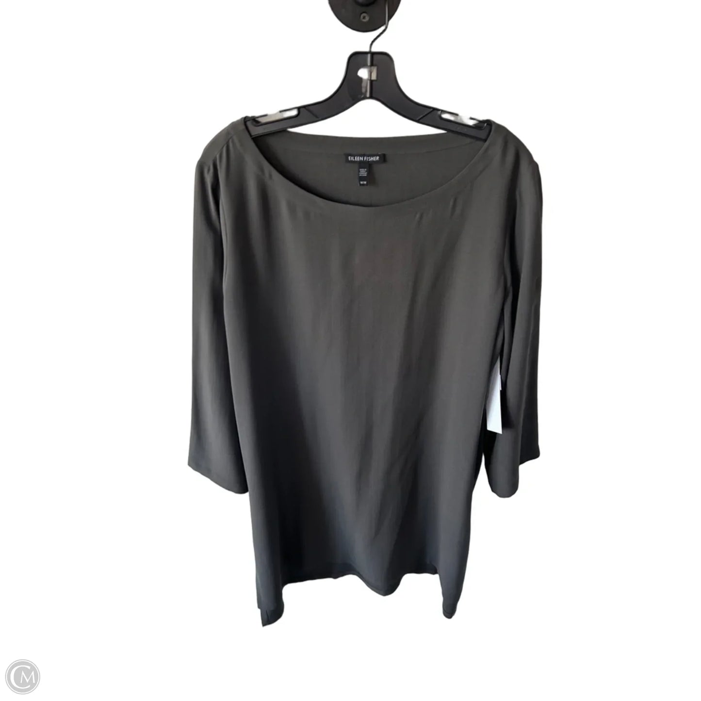 Dress Casual Short By Eileen Fisher In Grey, Size: M