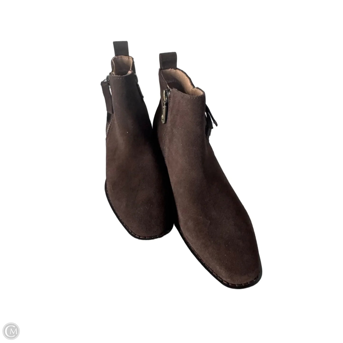 Boots Ankle Heels By Blondo In Brown, Size: 6