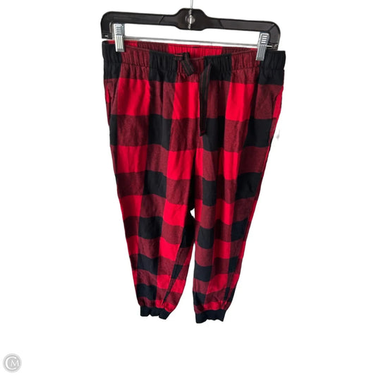 Pajama Pants By Old Navy In Black & Red, Size: S