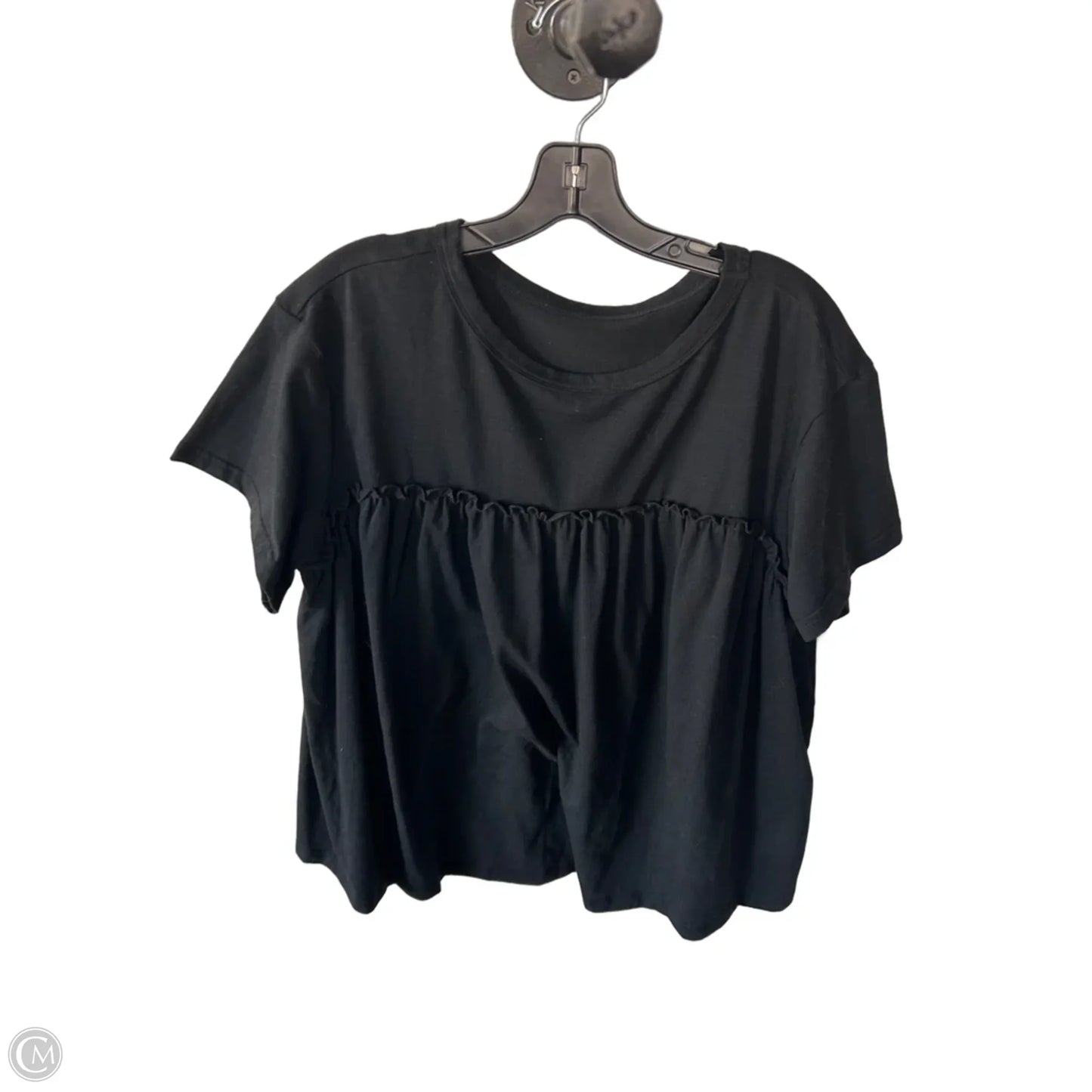 Top Short Sleeve By Cmf In Black, Size: Xl