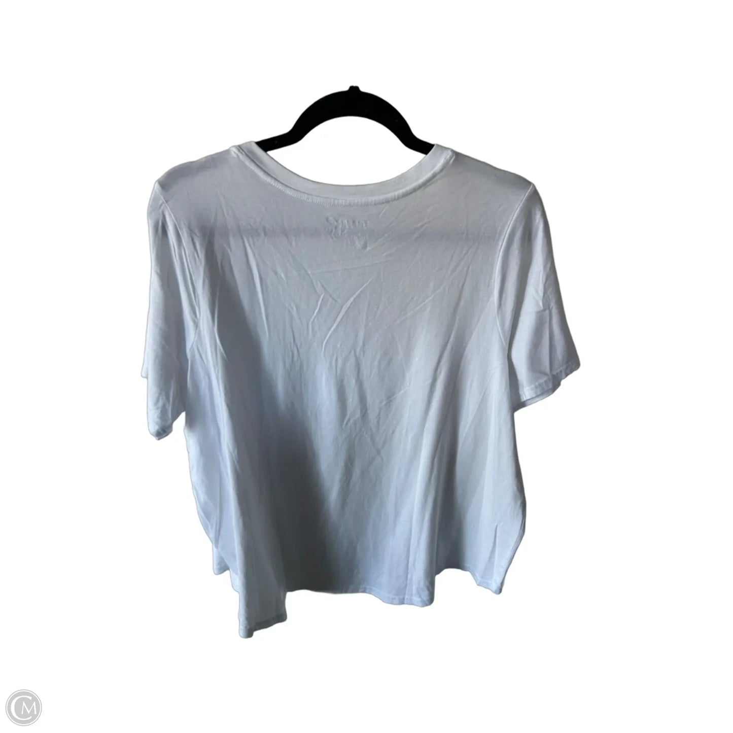 Top Short Sleeve Basic By Terra & Sky In White, Size: 1x