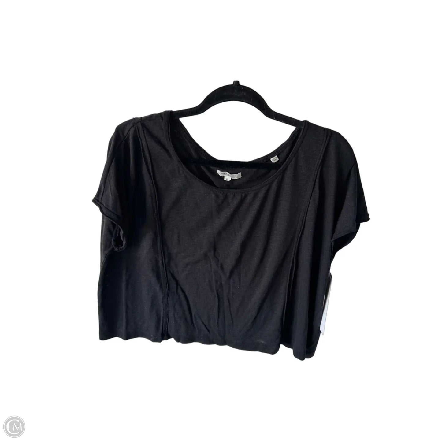 Top Short Sleeve By Max Studio In Black, Size: Xl