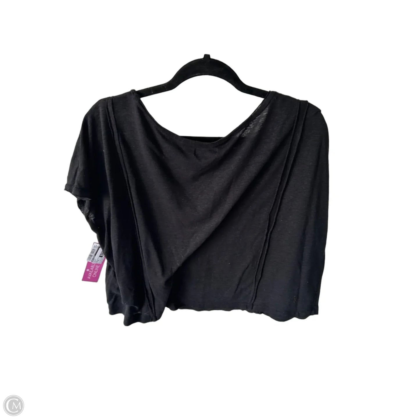 Top Short Sleeve By Max Studio In Black, Size: Xl