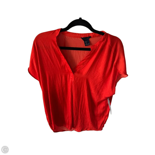 Top Short Sleeve By Rachel Roy In Orange, Size: L