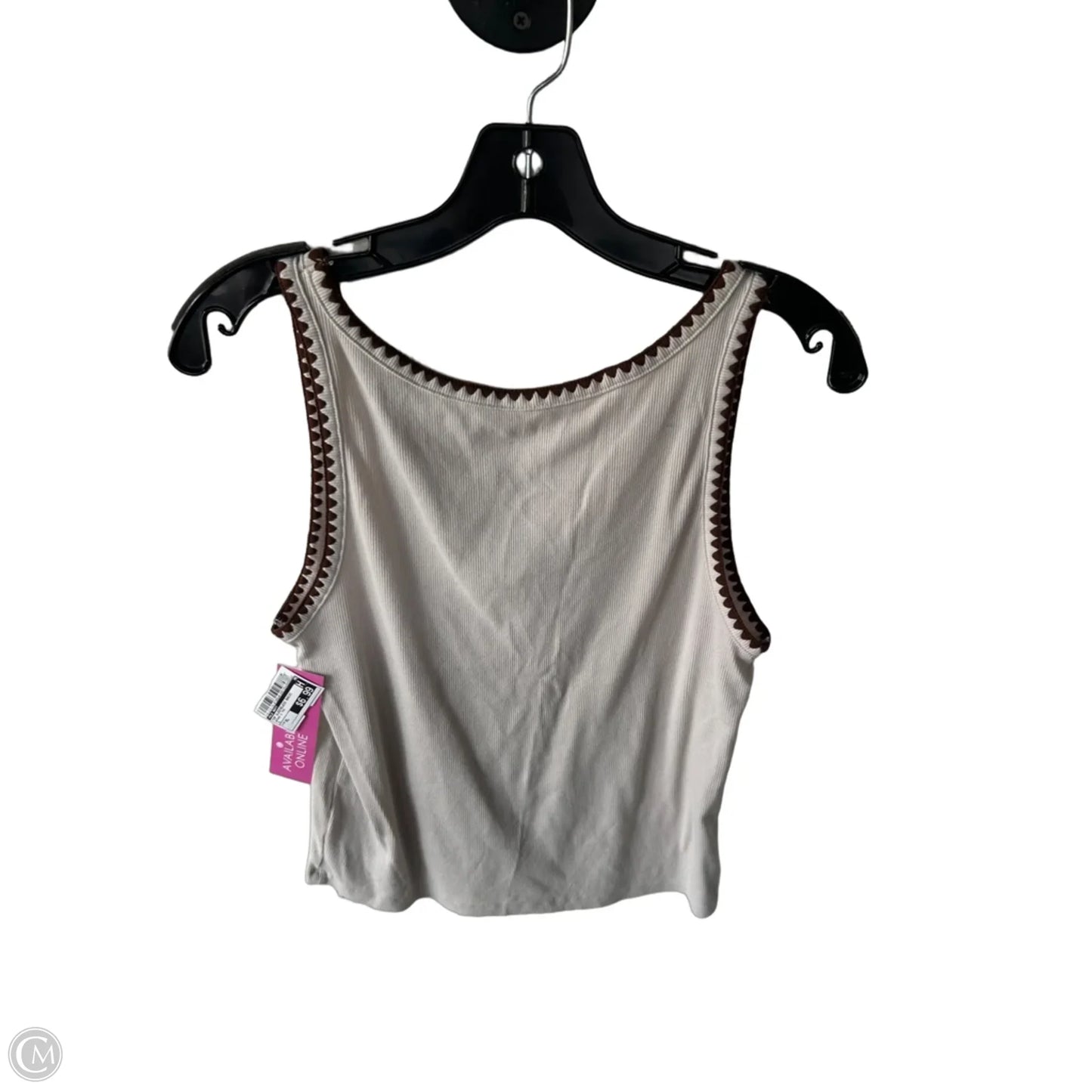 Top Sleeveless Basic By Old Navy In Brown & Tan, Size: Xl