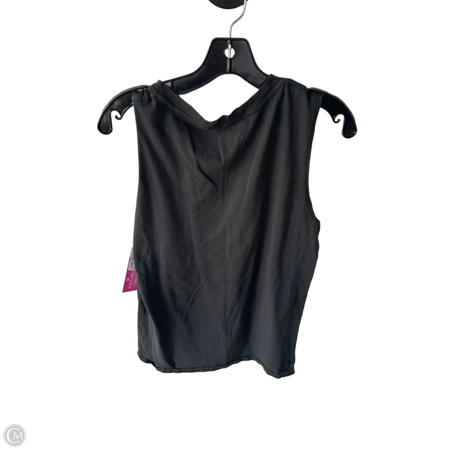Top Sleeveless Basic By Zutter In Grey & Orange, Size: L