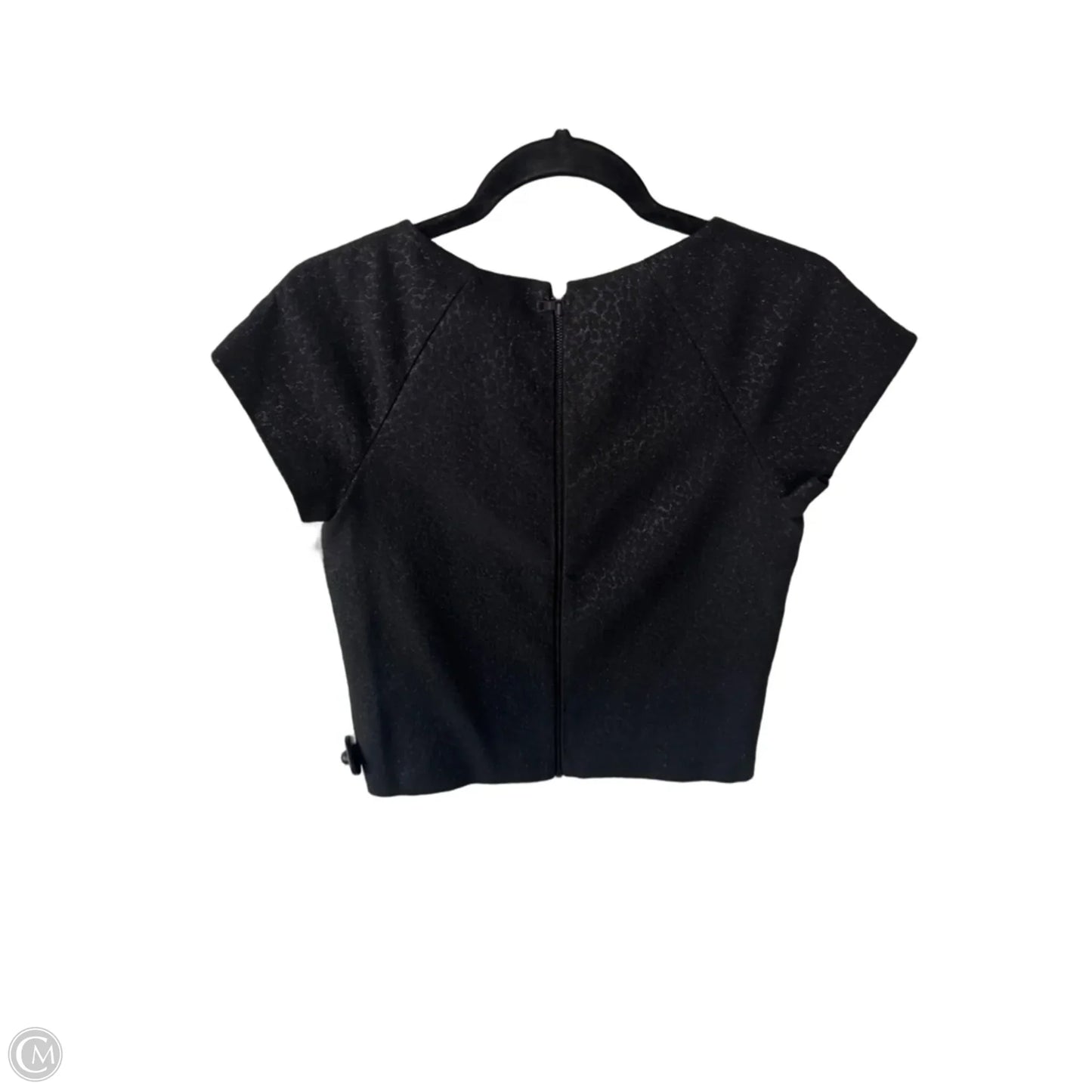 Top Short Sleeve Designer By Alice + Olivia In Black, Size: Xs
