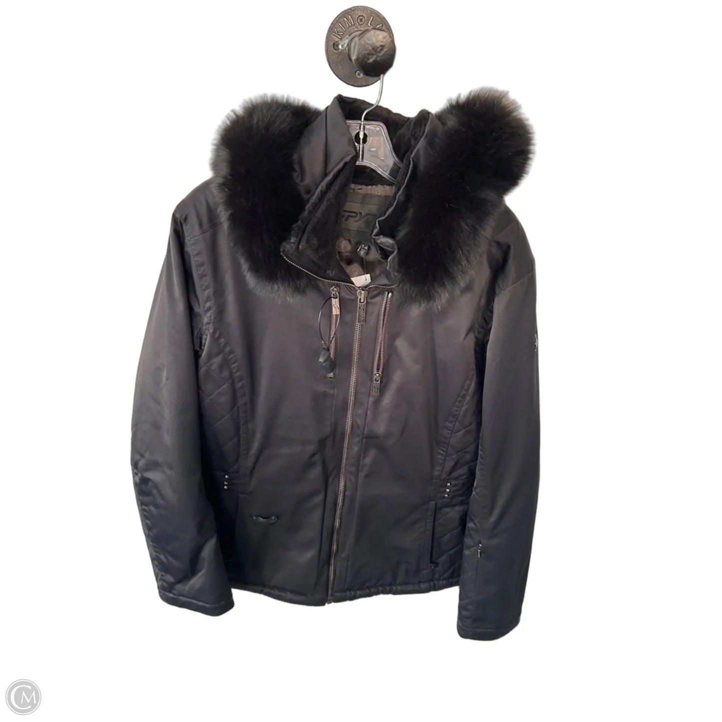 Coat Parka By Spyder In Black, Size: L