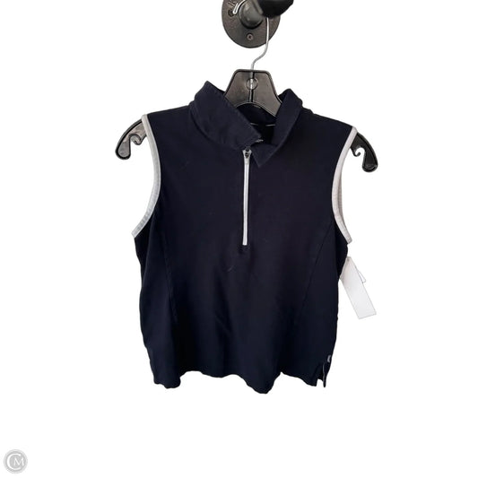 Top Sleeveless By Talbots In Blue & White, Size: S