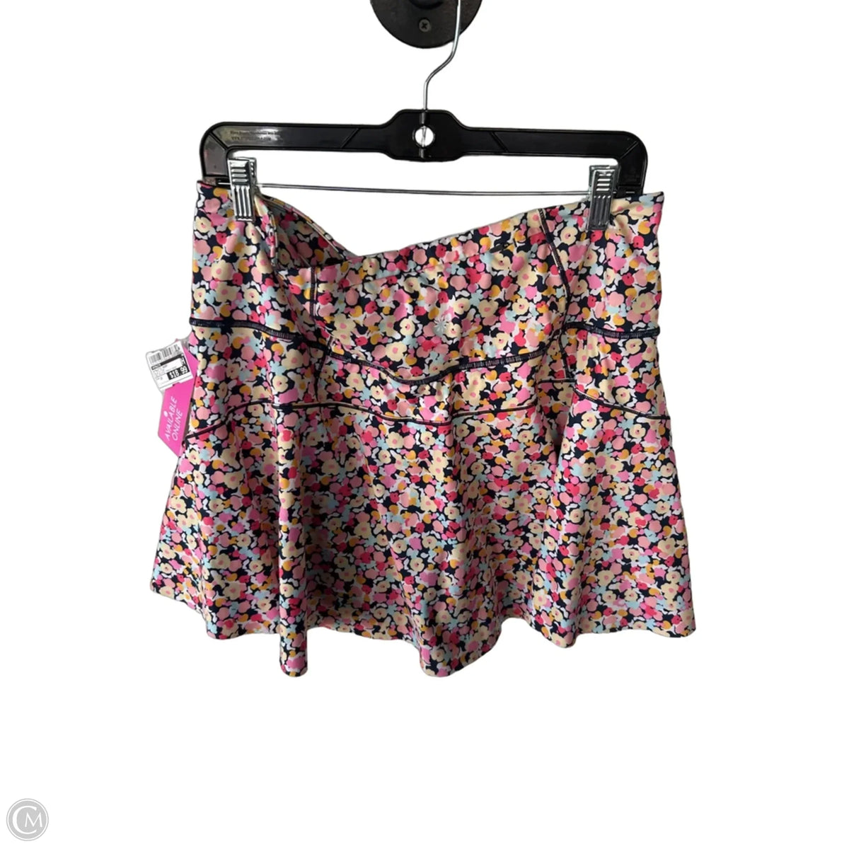 Athletic Skort By Athleta In Blue & Pink, Size: 1x