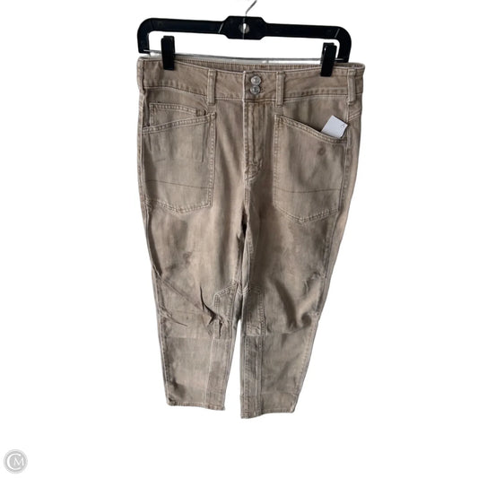 Jeans Straight By Pilcro In Tan Denim, Size: 4