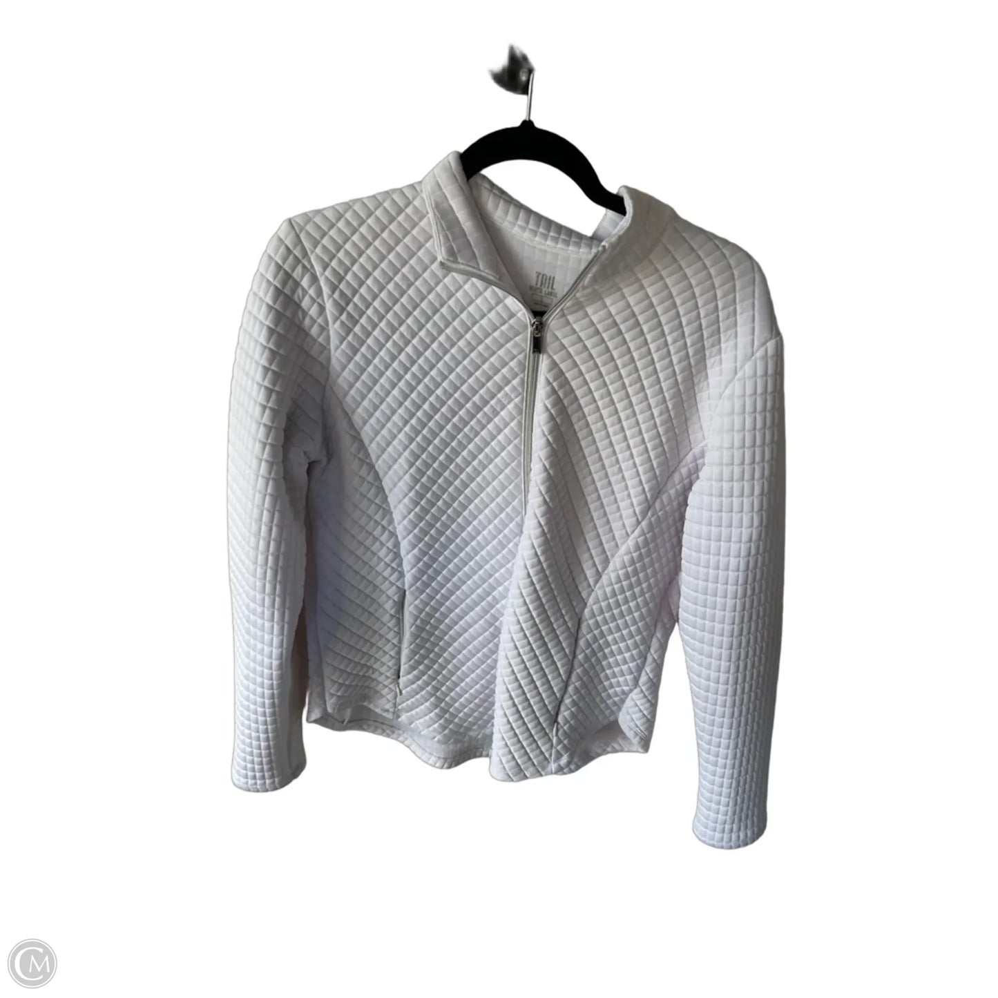 Athletic Jacket By Tail In White, Size: L