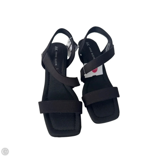 Sandals Heels Kitten By Anne Klein In Black, Size: 5.5