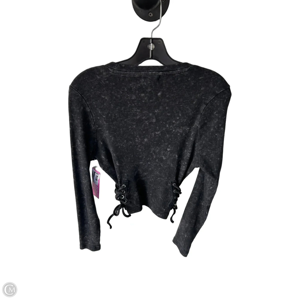 Top Long Sleeve By Gilded Intent In Grey, Size: S