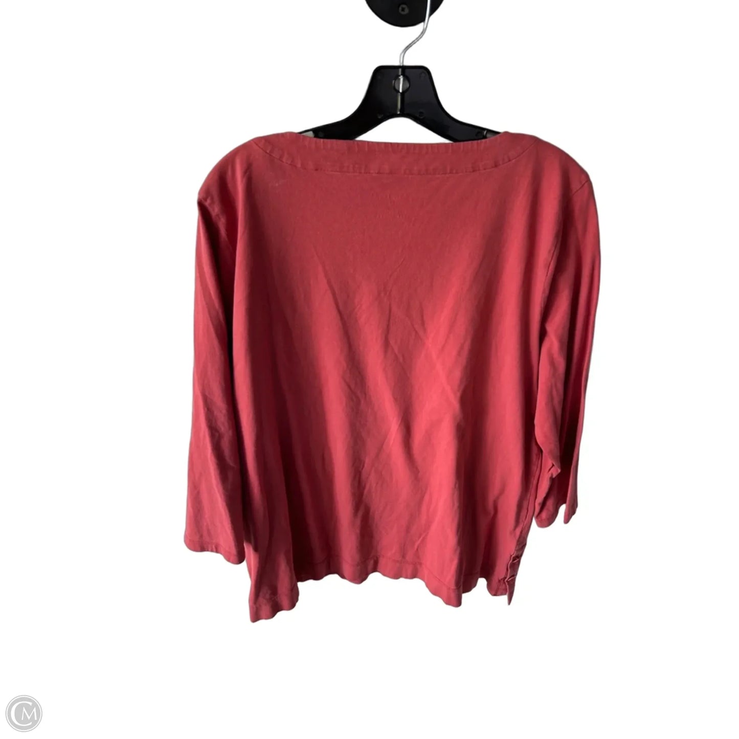 Top 3/4 Sleeve By Talbots In Red, Size: Xl
