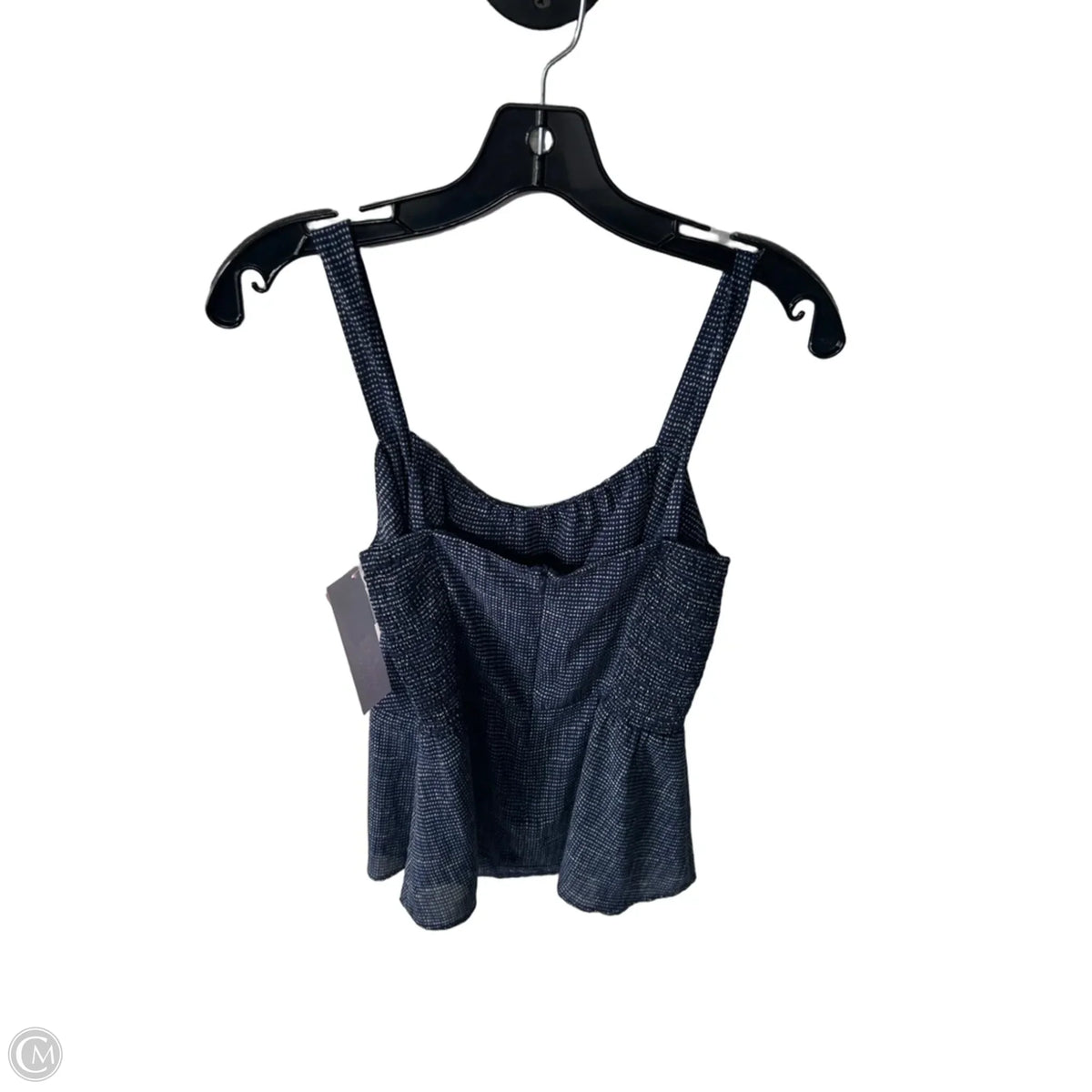 Top Sleeveless By Cabi In Blue & White, Size: M