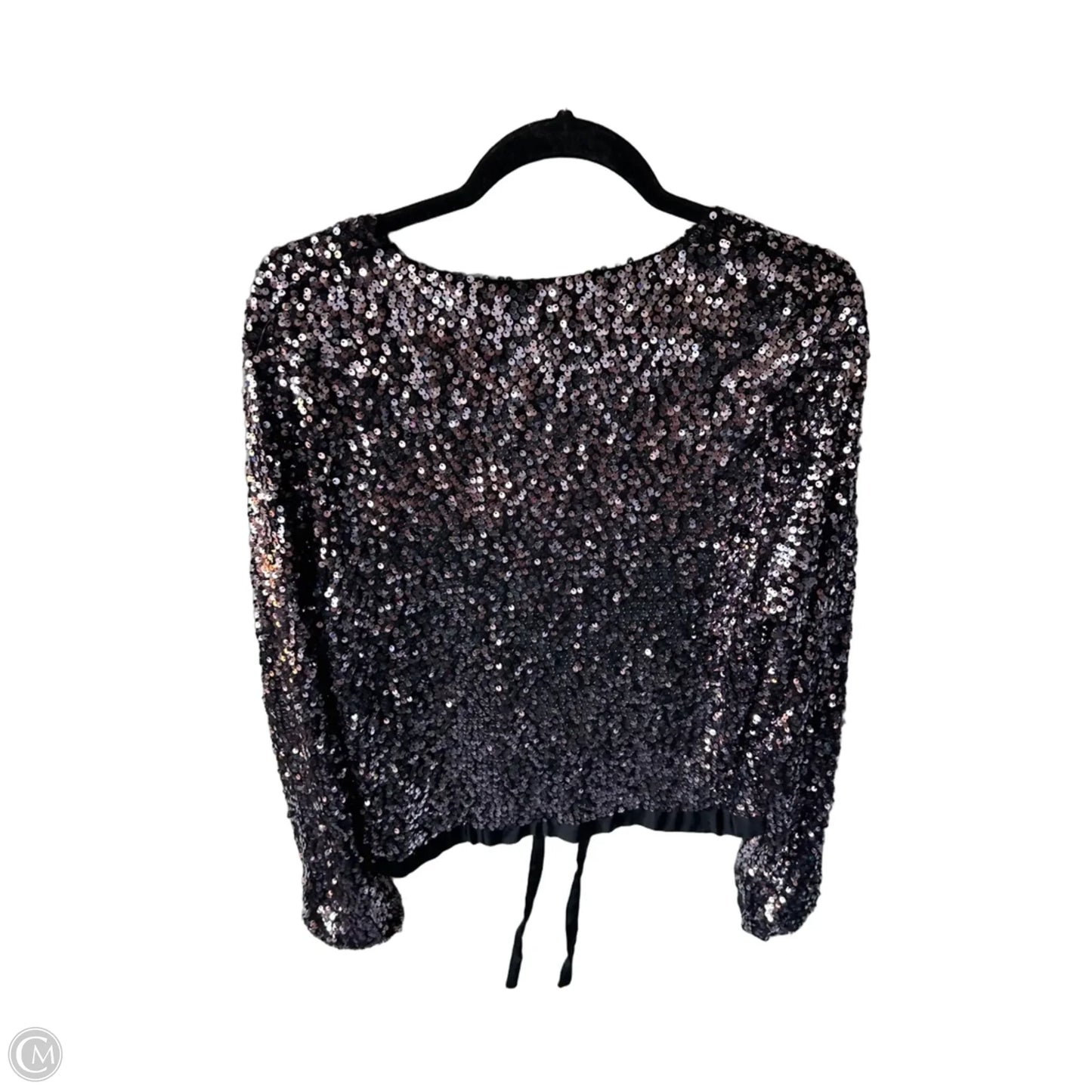 Jacket Moto By Gap In Black & Purple, Size: L