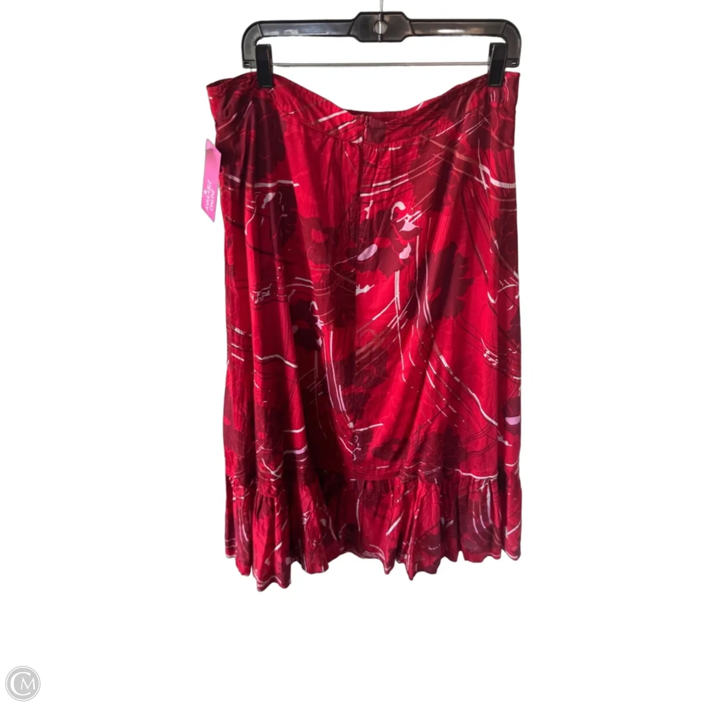 Skirt Maxi By Limited In Red & White, Size: L