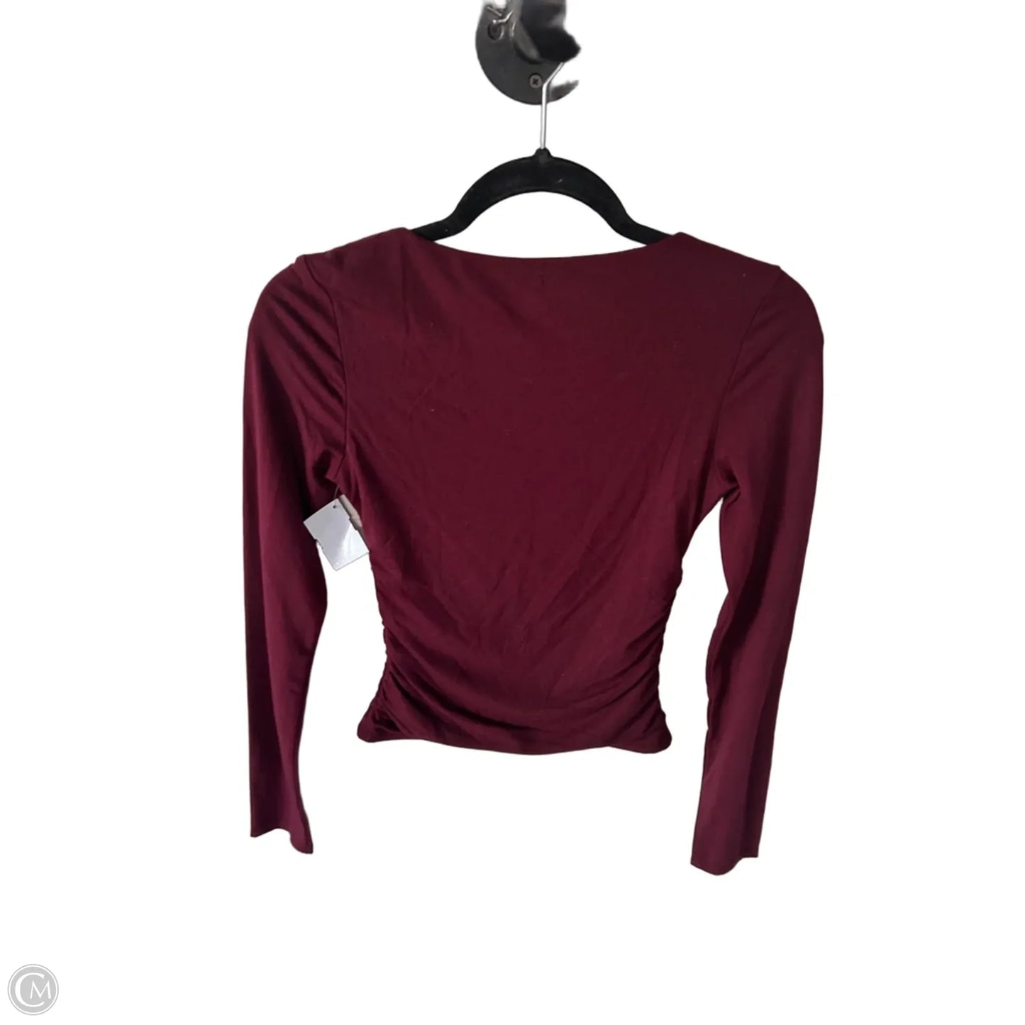 Top Long Sleeve Basic By Francesca’s In Red, Size: Xs