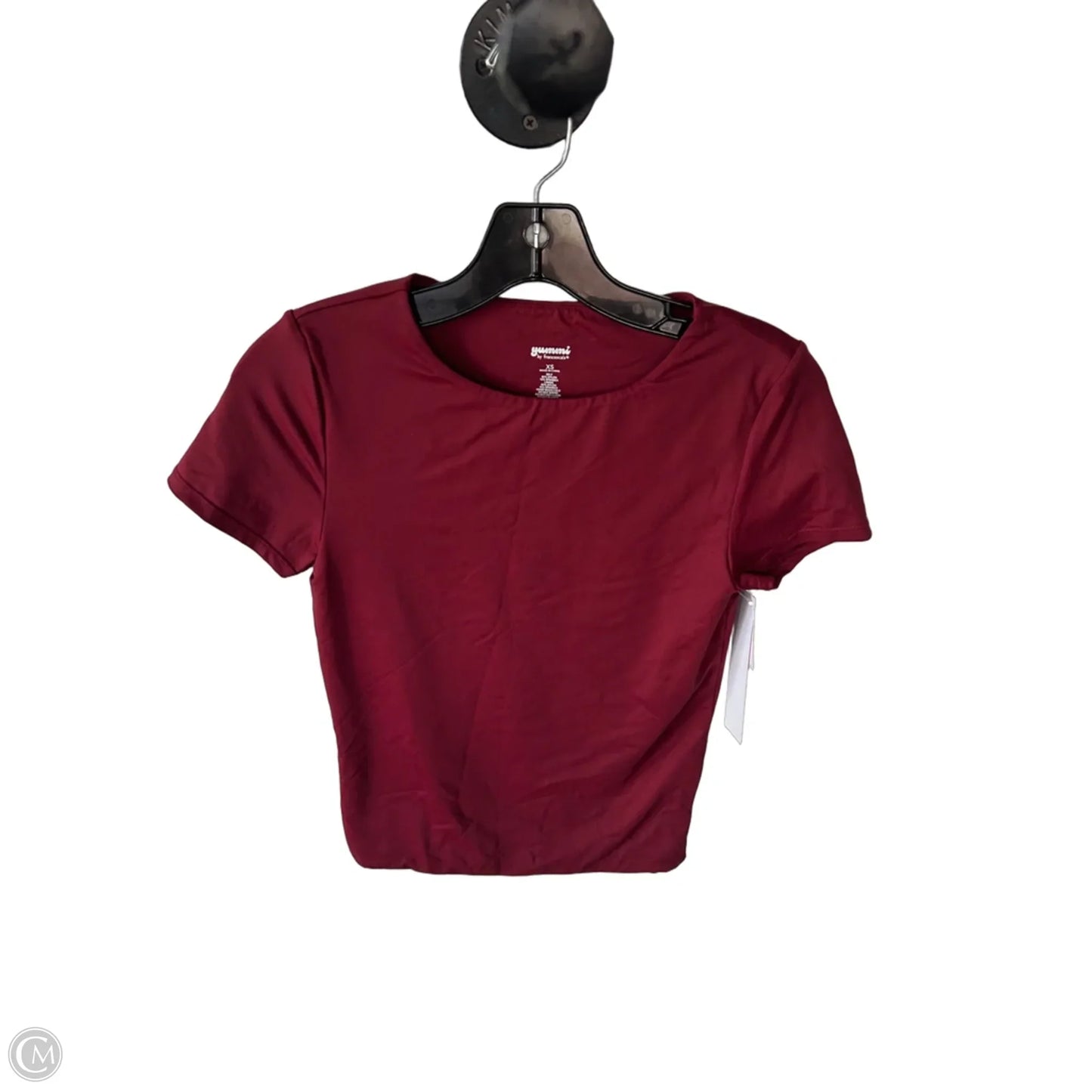 Top Short Sleeve Basic By Francesca’s In Red, Size: Xs