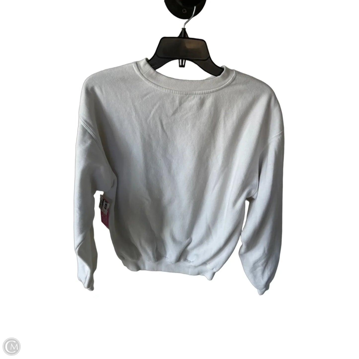Athletic Sweatshirt Crewneck By Fabletics In White, Size: S