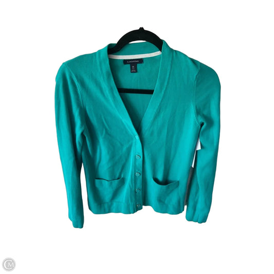 Sweater Cardigan By Lands End In Blue, Size: Xs