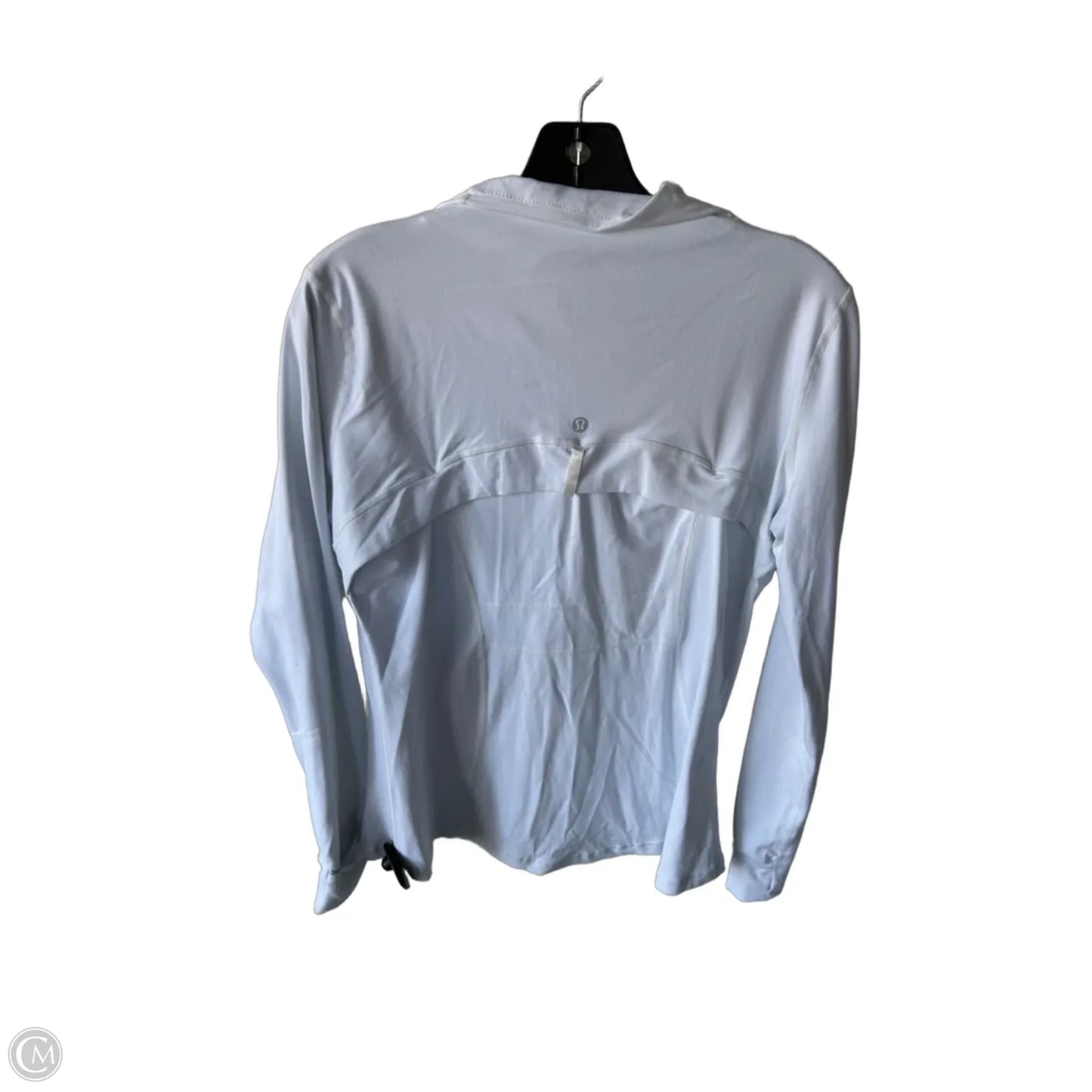 Athletic Jacket By Lululemon In White, Size: M
