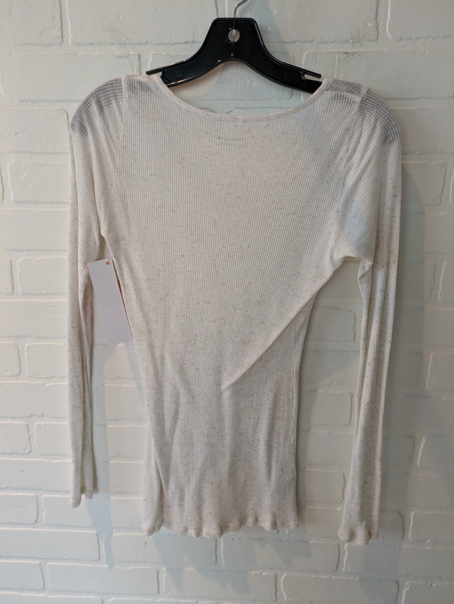 Cream Top Long Sleeve Basic Eileen Fisher, Size Xs