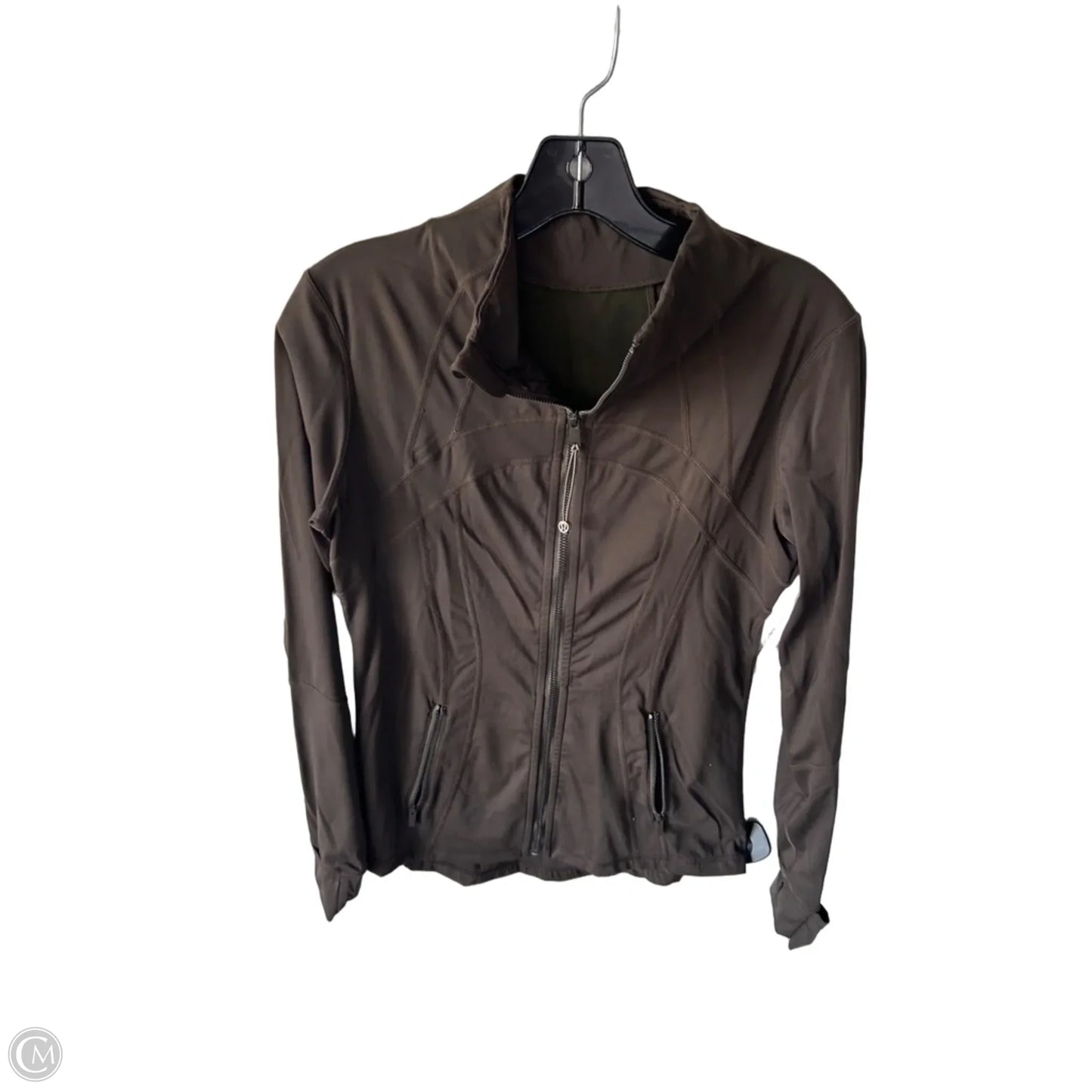 Athletic Jacket By Lululemon In Brown, Size: M