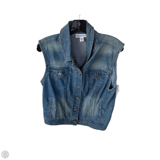 Vest Other By Style And Company In Blue Denim, Size: M
