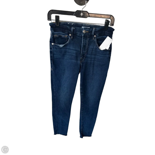 Jeans Skinny By Good American In Blue Denim, Size: 6