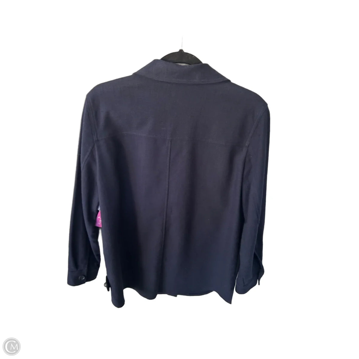 Jacket Shirt By Talbots In Navy, Size: M