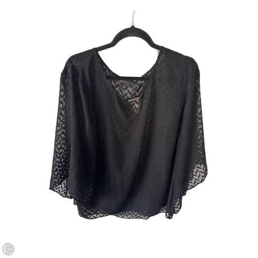 Top 3/4 Sleeve By Alyx In Black, Size: 2x