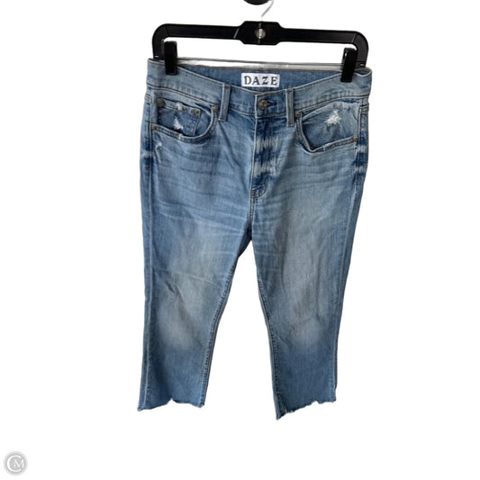 Jeans Straight By Daze In Blue Denim, Size: 6
