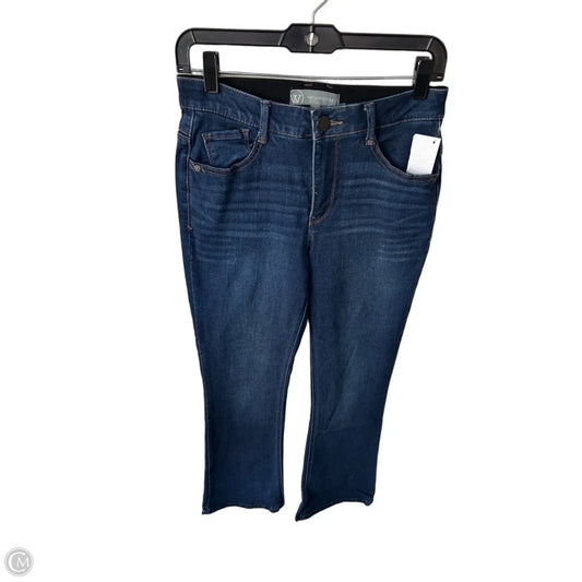 Jeans Boot Cut By Wit & Wisdom In Blue Denim, Size: 2p