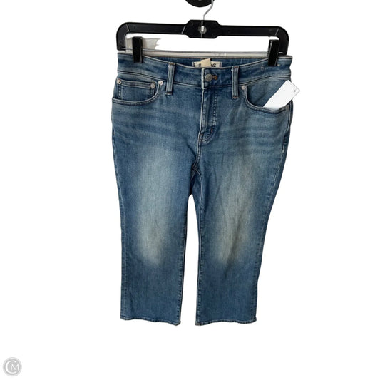 Jeans Cropped By Madewell In Blue Denim, Size: 4p