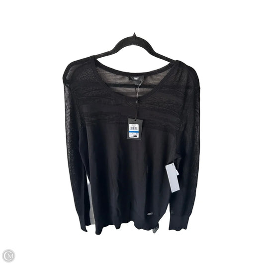 Sweater By Dkny In Black, Size: Xl