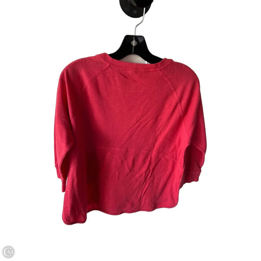 Top 3/4 Sleeve By Calvin Klein In Pink, Size: L