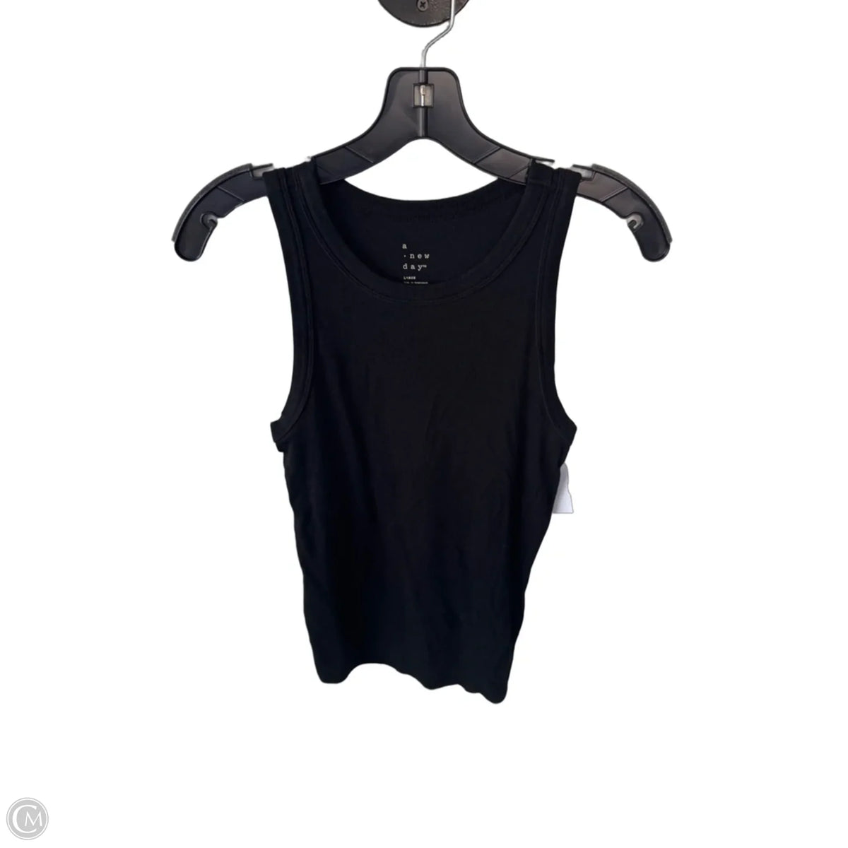Top Sleeveless Basic By A New Day In Black, Size: L