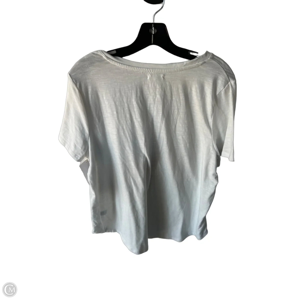 Top Short Sleeve Basic By Maurices In Green & White, Size: 0x